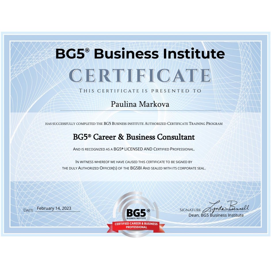 Zertifikat BG5 Consultant